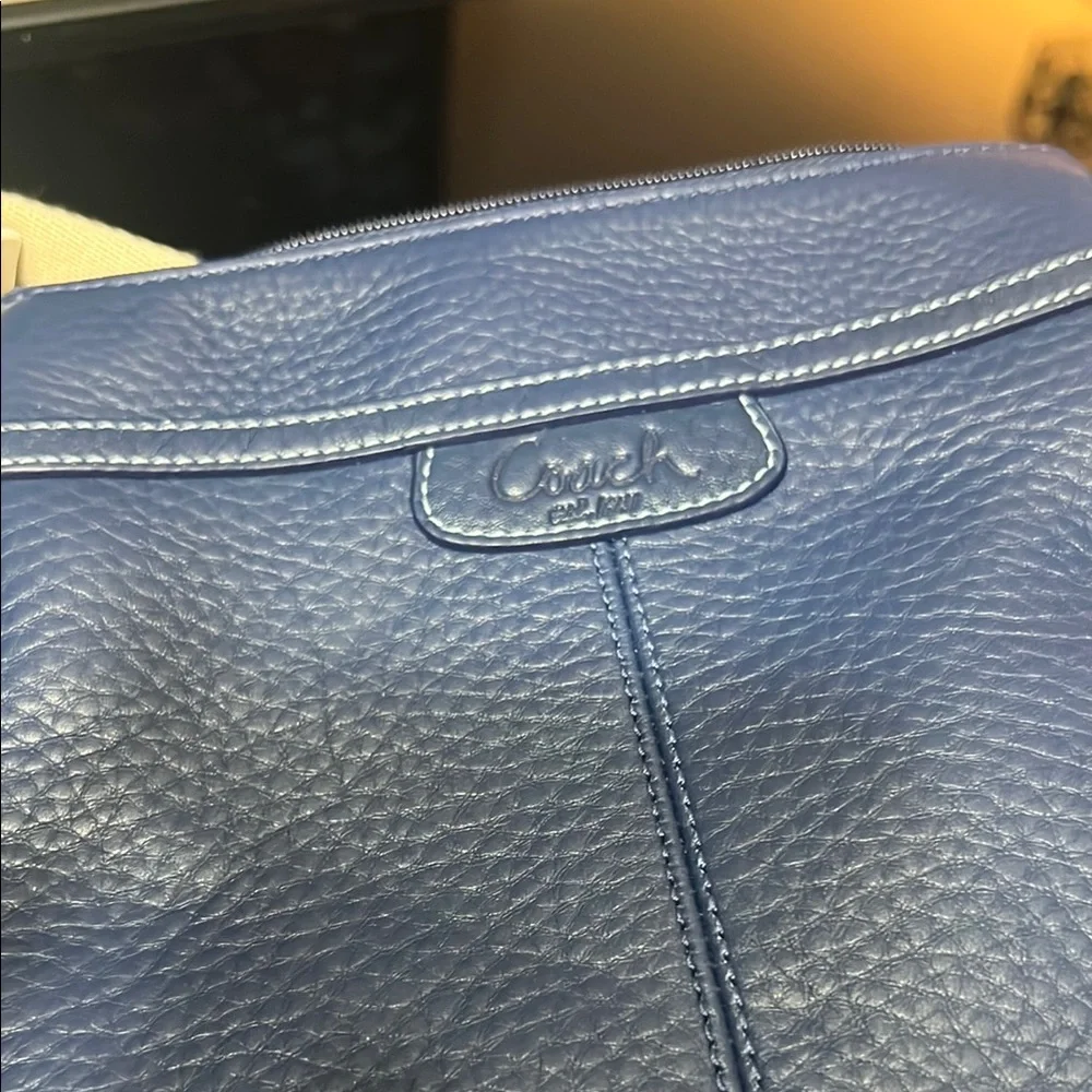 Coach Royal Blue Leather Crossbody Bag - Picture 3 of 7